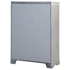 Eleanor 5-drawer Bedroom Chest Metallic Mercury - 223465