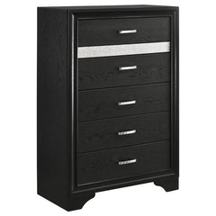 Miranda 5-piece Full Bedroom Set Black - 206361F-S5