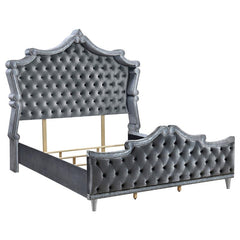 Antonella 5-piece Eastern King Bedroom Set Grey - 223581KE-S5