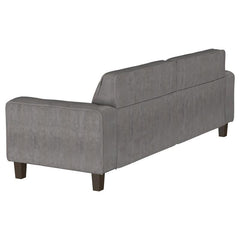 Deerhurst 3-piece Upholstered Track Arm Sofa Set Charcoal - 509641-S3