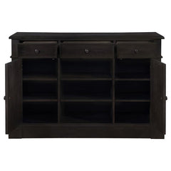 Phelps 2-door Rectangular Server Antique Noir - 121235