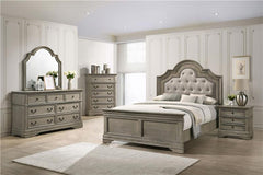 Manchester 5-piece Eastern King Bedroom Set Wheat Brown - 222891KE-S5