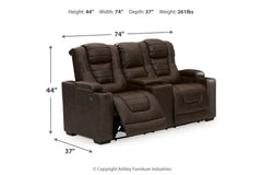 Owner's Box Power Reclining Loveseat with Console - 2450518