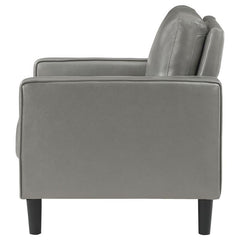 Ruth Upholstered Track Arm Accent Chair Grey - 508367