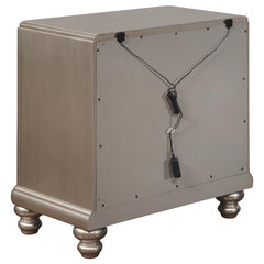 Bling Game 4-piece Eastern King Bedroom Set Platinum - 204180KE-S4