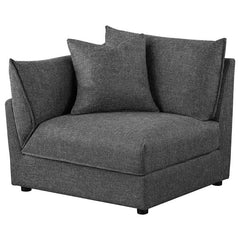 Sasha Upholstered LAF Chair Barely Black - 551684LAF