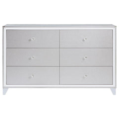 Larue 4-piece Queen Bedroom Set Silver - 224491Q-S4
