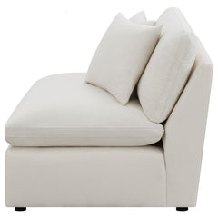 Hobson Upholstered Armless Chair Ivory - 551451