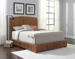 Laughton Banana Leaf Queen Panel Bed Amber - 300501Q