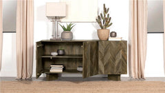 Tyler 3-door Dining Sideboard Server Mango Brown - 130515