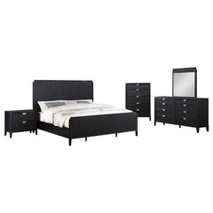 Brookmead 5-piece Eastern King Bedroom Set Black - 224711KE-S5