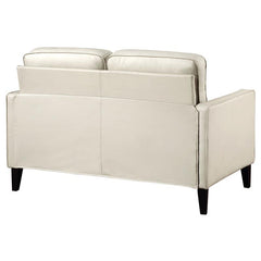 Jonah Upholstered Track Arm Loveseat Ivory - 509652