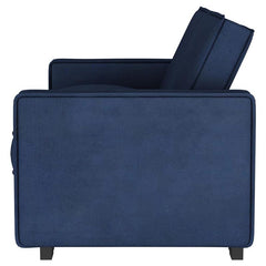 Gretchen Upholstered Convertible Sleeper Sofa Bed Navy Blue - 360240