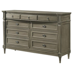 Alderwood 9-drawer Dresser French Grey - 223123