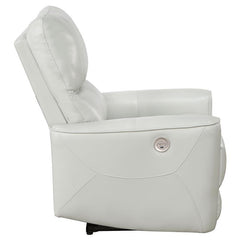 Greenfield Upholstered Power Recliner Chair Ivory - 610263P