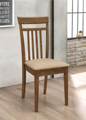 Robles 5-piece Dining Set Chestnut and Tan - 150430