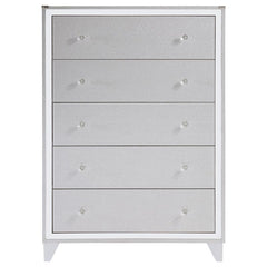Larue 5-drawer Bedroom Chest Silver - 224495