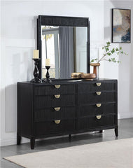 Brookmead 8-drawer Dresser with Mirror Black - 224713M