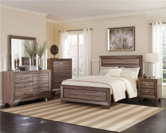 Kauffman 5-drawer Chest Washed Taupe - 204195