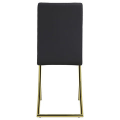 Carmelia Upholstered Side Chairs Black (Set of 4) - 105172