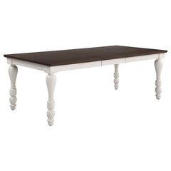 Madelyn 7-piece Rectangle Dining Set Dark Cocoa and Coastal White - 110381-S7