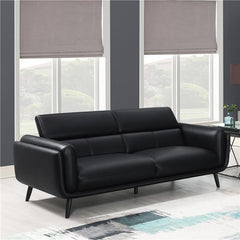 Shania Upholstered Low Back Sofa Black - 509921