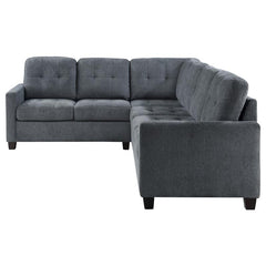 Georgina 4-piece Upholstered Modular Sectional Steel Grey - 551701-SET