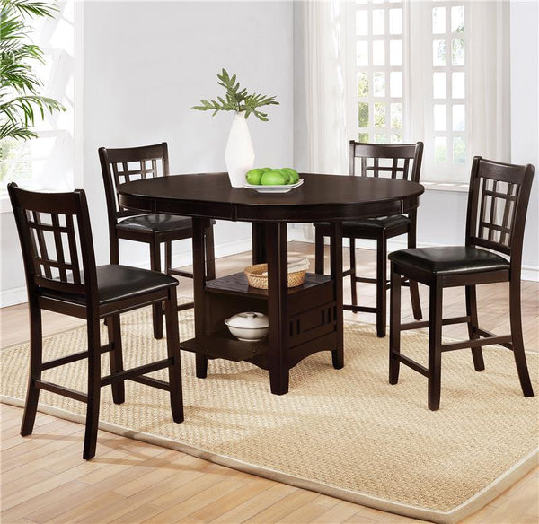 Lavon Oval Counter Height Table Espresso - 102888