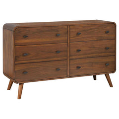 Robyn 5-piece Eastern King Bedroom Set Dark Walnut - 205131KE-S5