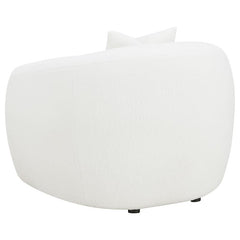 Isabella Faux Sheepskin Upholstered Accent Chair Natural - 509873
