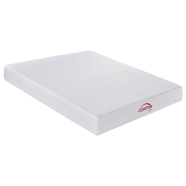 Key 10" Eastern King Memory Foam Mattress White - 350064KE