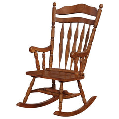 Aylin Solid Wood Rocking Chair Medium Brown - 600187II