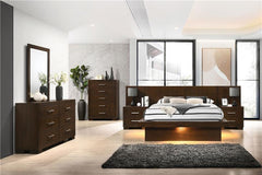 Jessica 2-drawer Nightstand Cappuccino - 200712