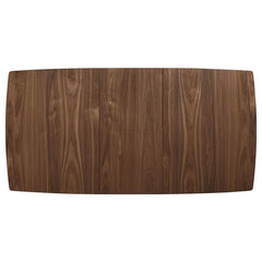 Alfredo Dining Room Set Natural Walnut and Grey - 108080-S5