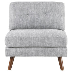 Churchill Upholstered Tufted Armless Chair Grey - 551302