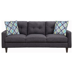 Watsonville Upholstered Track Arm Tufted Sofa Grey - 552001