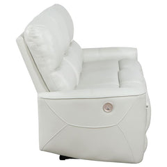 Greenfield Upholstered Power Reclining Sofa Ivory - 610261P
