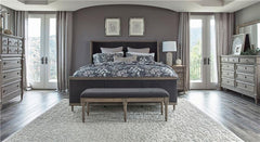 Alderwood 9-drawer Dresser with Mirror French Grey - 223123M