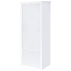 Jude 3-shelf Engineered Wood Media Tower High Gloss White - 704254