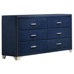 Melody 5-piece Eastern King Bedroom Set Pacific Blue - 223371KE-S5