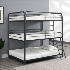 Garner Metal Full Triple Bunk Bed Gunmetal - 400779