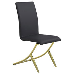 Carmelia Upholstered Side Chairs Black (Set of 4) - 105172