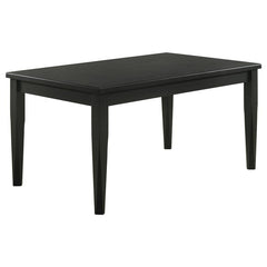 Appleton 5-piece Rectangular Wood Dining Table Set Black Washed and Light Grey - 110281-S5