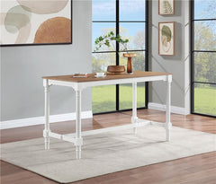 Martina 5-piece Rectangular Counter Height Dining Set with Stools Brown and White - 150375