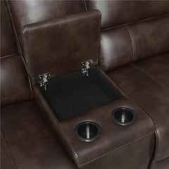 Brunson 3-piece Upholstered Reclining Sectional Sofa Brown - 600440