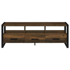 James 3-drawer Engineered Wood 60" TV Stand Dark Pine - 704282