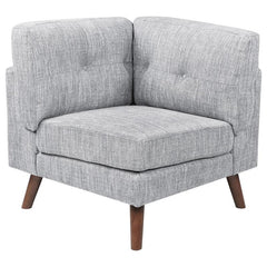 Churchill 6-piece Upholstered Modular Sectional Sofa Grey - 551301-SET