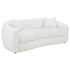Isabella 3-piece Faux Sheepskin Upholstered Sofa Set Natural - 509871-S3