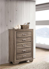Kauffman 5-drawer Chest Washed Taupe - 204195