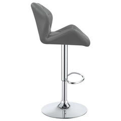 Berrington Adjustable Bar Stools Chrome and Grey (Set of 2) - 100426